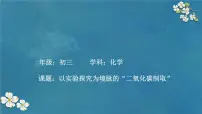 初中化学人教版(2024)九年级上册(2024)二氧化碳的实验室制取授课课件ppt