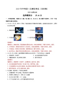2025年中考第一次模拟考试卷:化学(济南卷)(解析版)