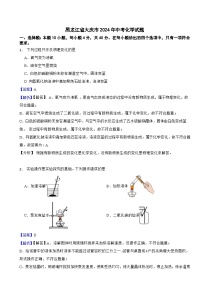 黑龙江省大庆市2024年中考化学试题含解析答案