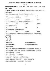天津市第四十五中学2024--2025学年九年级下学期第一次月考化学试卷