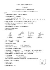 2025年重庆中考押题卷化学试题（一）
