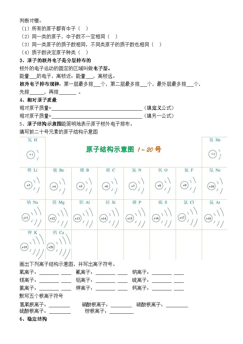 鲁教版化学九年级上册知识点习题练习(无答案)第2页