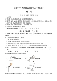 2025年中考第二次模拟考试卷：化学（福建卷）（考试版）