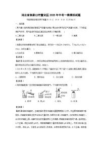 河北省张家口市宣化区2025年中考一模模拟化学试卷（解析版）