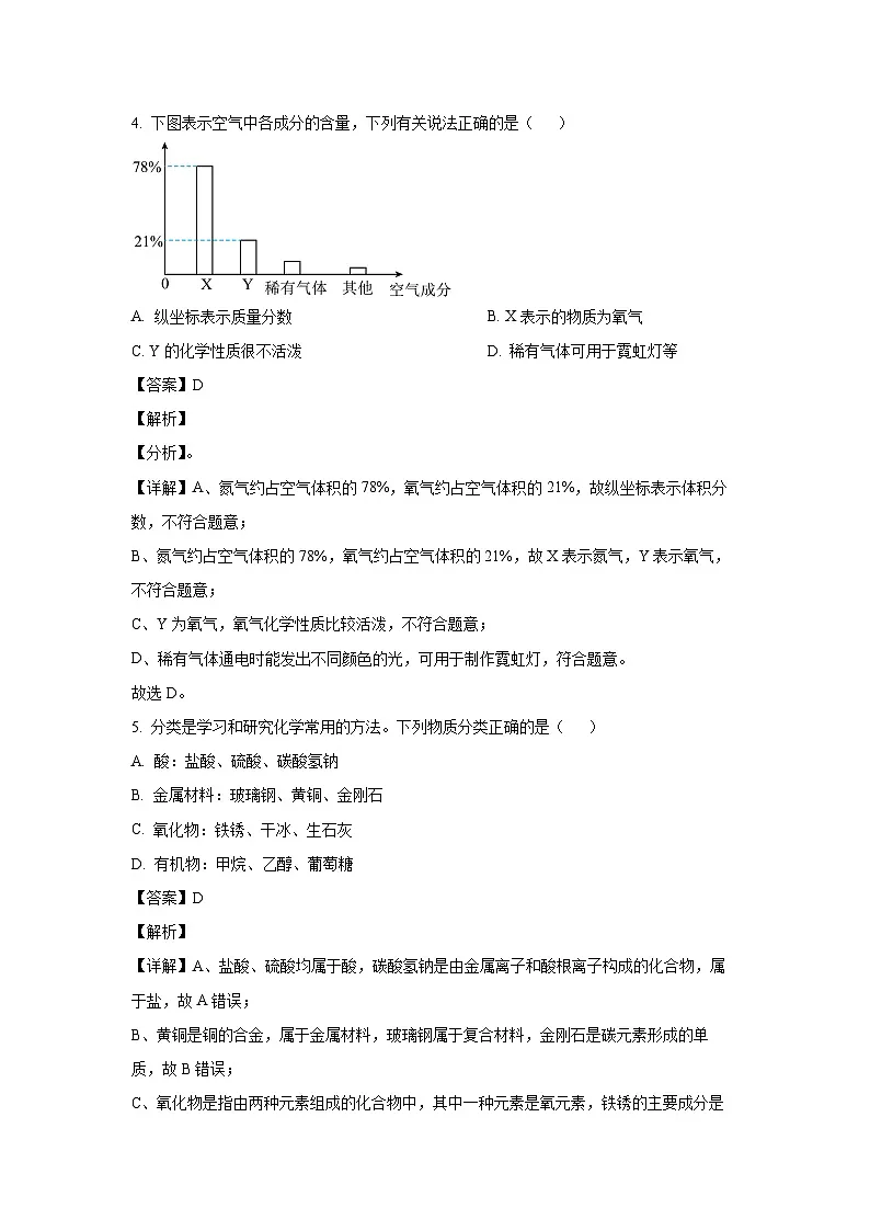 河北省邢台市信都区部分校2025年中考模拟预测(一)化学试卷(解析版)第3页