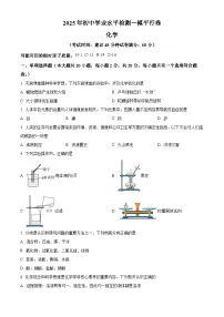 2025年新疆中考第一次模拟化学试题(中考模拟)