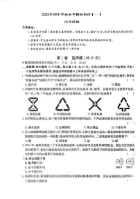 2025年中考模拟试卷化学试卷含答案