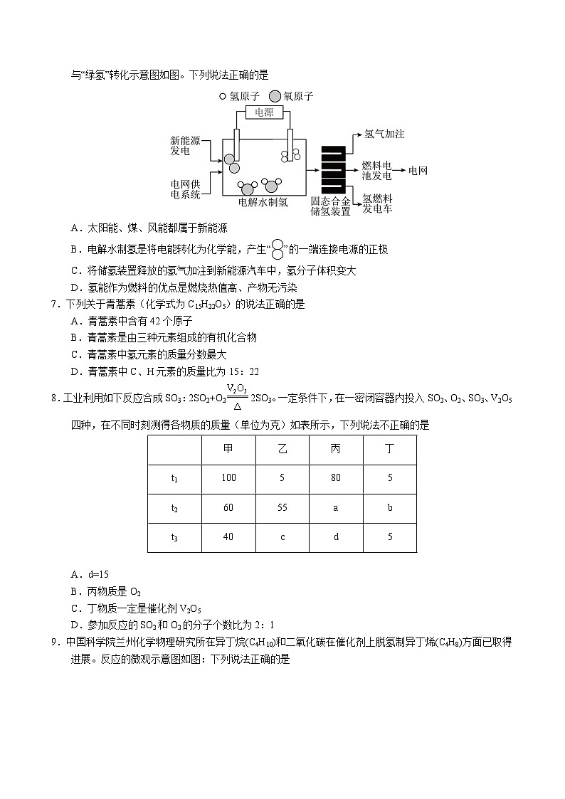 化学(广州卷)(考试版A4)第2页