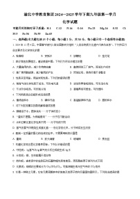 重庆市渝北中学2024-2025学年九年级下学期第一次月考化学试题（原卷版+解析版）