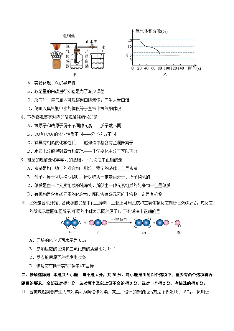 2025年中考押题预测卷:化学(济南卷)(考试版)第3页