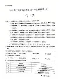 2025年广东省清远市连州中学中考二模化学试题（中考模拟）