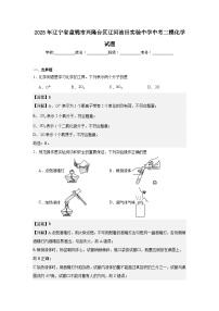 2025年辽宁省盘锦市兴隆台区辽河油田实验中学中考二模化学试题