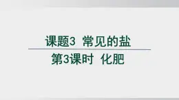 2025年春人教版化學(xué)九年級(jí)下冊(cè)上課課件 第十單元 課題3 第3課時(shí) 化肥