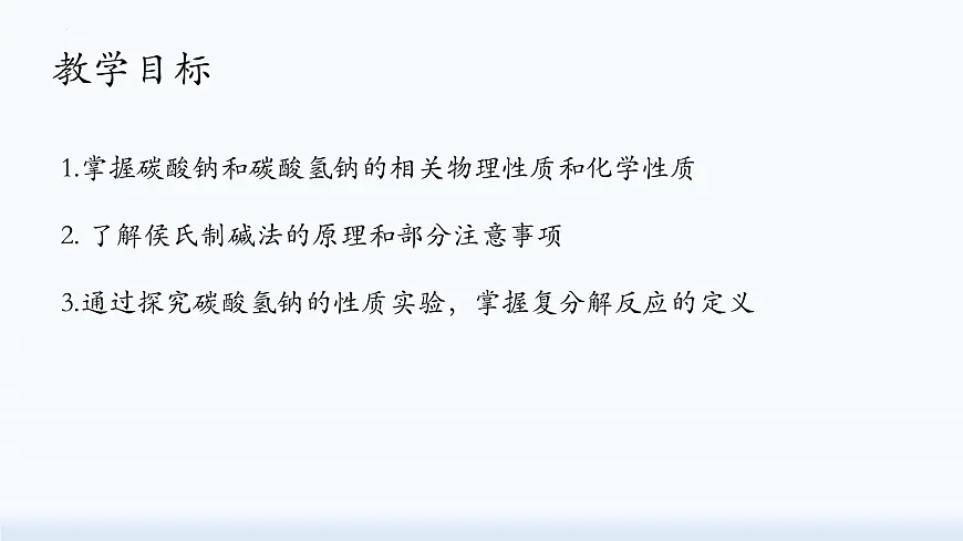 8.3.1碳酸氢钠和碳酸钠-2024-2025学年九年级化学鲁教版下册课件第2页
