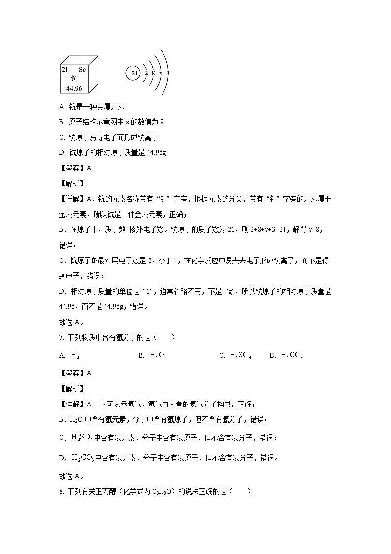海南省澄迈县2025年中考二模化学试卷(解析版)第3页