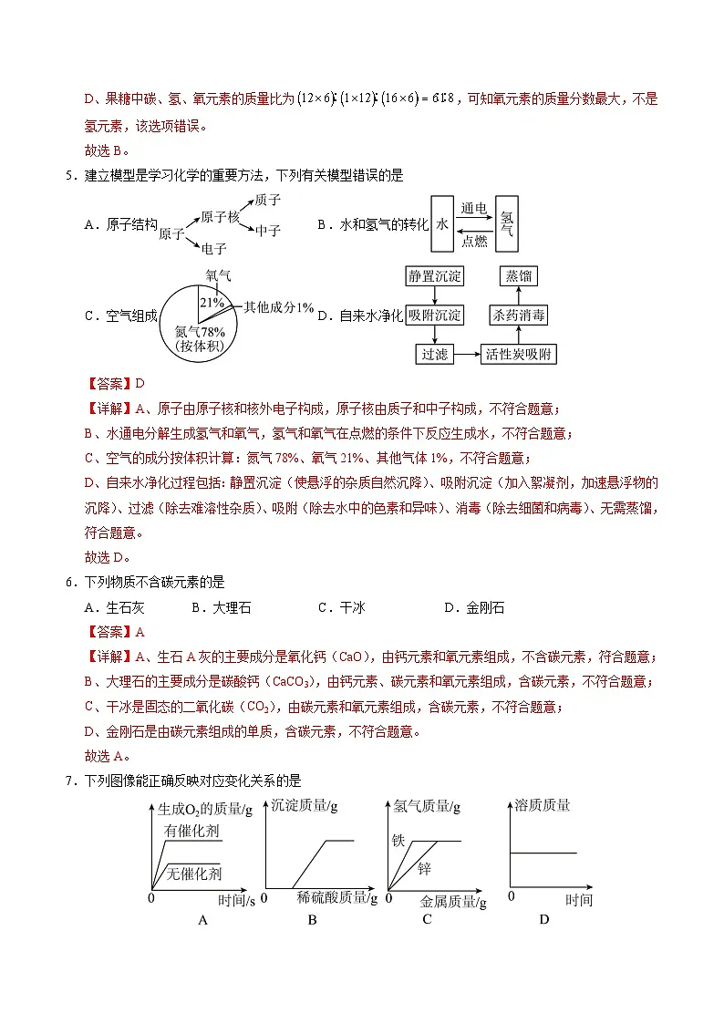 化学(全国通用)(全解全析)第3页