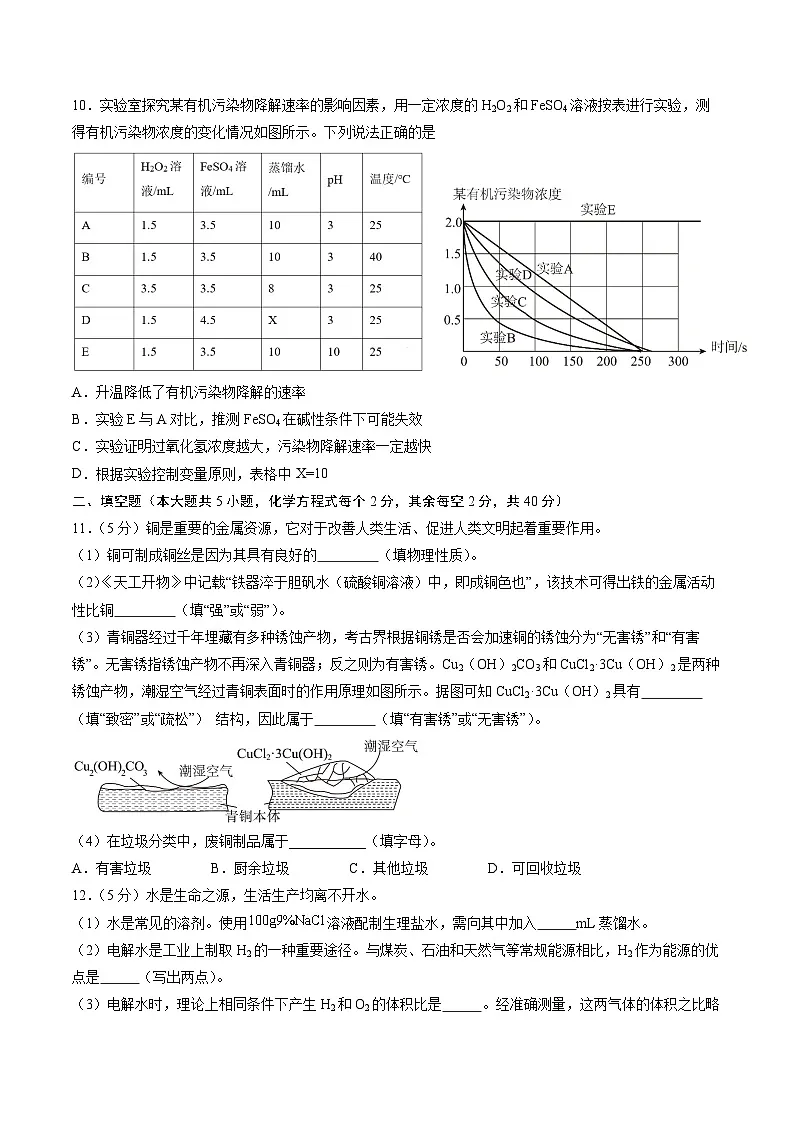 化学(徐州卷)(考试版)第3页