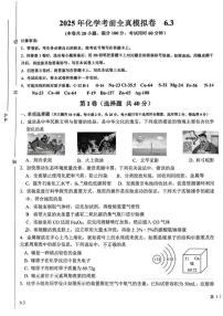 2025年山东省济南市长清区九年级化学中考三模试卷和答案