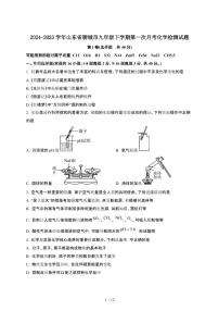 2024_2025学年山东聊城九年级第二学期第一次月考化学试卷[有答案]