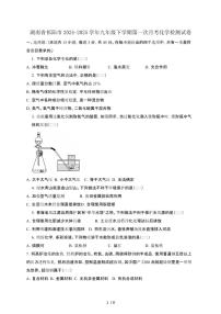 湖南祁阳2024_2025学年九年级第二学期第一次月考化学试卷[有答案]