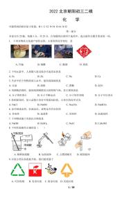 2022北京朝阳初三二模化学试卷(含答案)