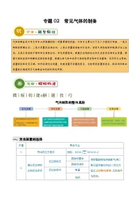 2025年中考化学专项复习专题02 常见气体的制备-2024年中考化学答题技巧与模板构建练习（解析版）