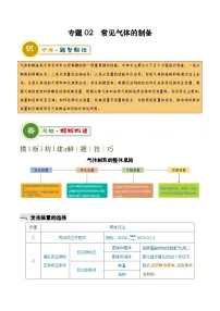 2025年中考化学专项复习专题02 常见气体的制备-2024年中考化学答题技巧与模板构建（原卷版）