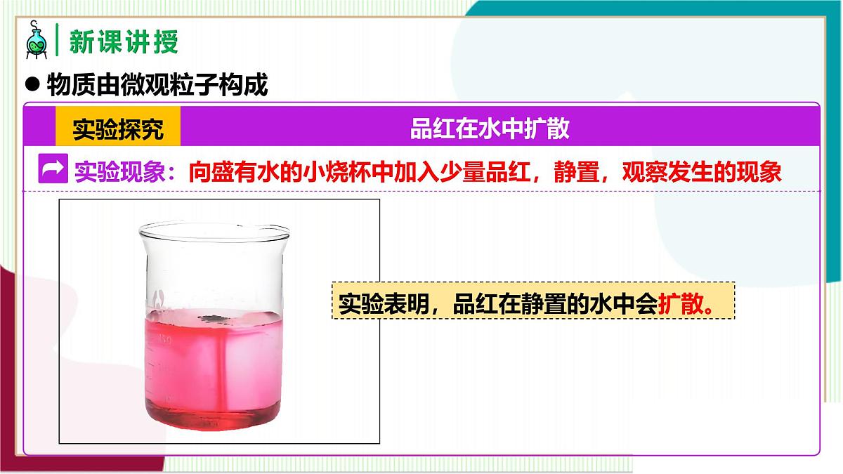 人教版化学2024 九年级上册 第三单元 课题1 分子和原子 第一课时(同步课件)第6页