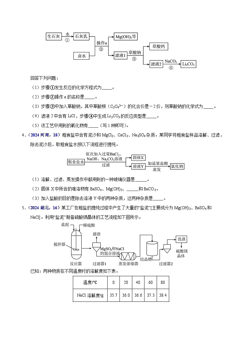 专题18 流程图题与推断题(第01期)(学生版)第2页