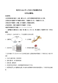 【9化二模】2024年安徽省亳州市谯城区中考二模化学试题