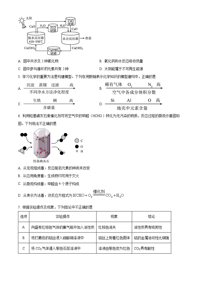 陕西省咸阳市兴平市2025届初中学业水平考试 化学模拟试题(三)第2页