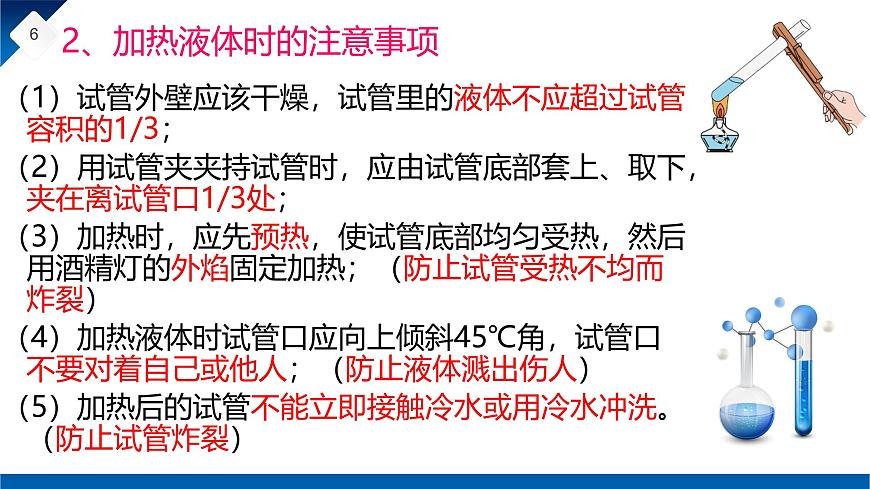 第一單元課題2 化學(xué)實(shí)驗(yàn)與科學(xué)探究(2) 課件第6頁