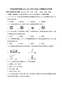 河南省安阳市滑县2024-2025学年九年级上学期期末考试化学试卷
