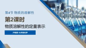 化学九年级下册（2024）物质的溶解性授课ppt课件