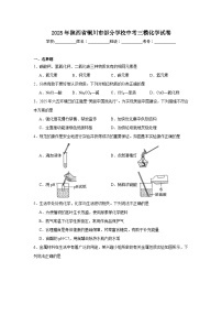 2025年陕西省铜川市部分学校中考三模化学试卷（无答案）