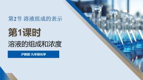 沪教版（2024）九年级下册（2024）溶液组成的表示课文课件ppt
