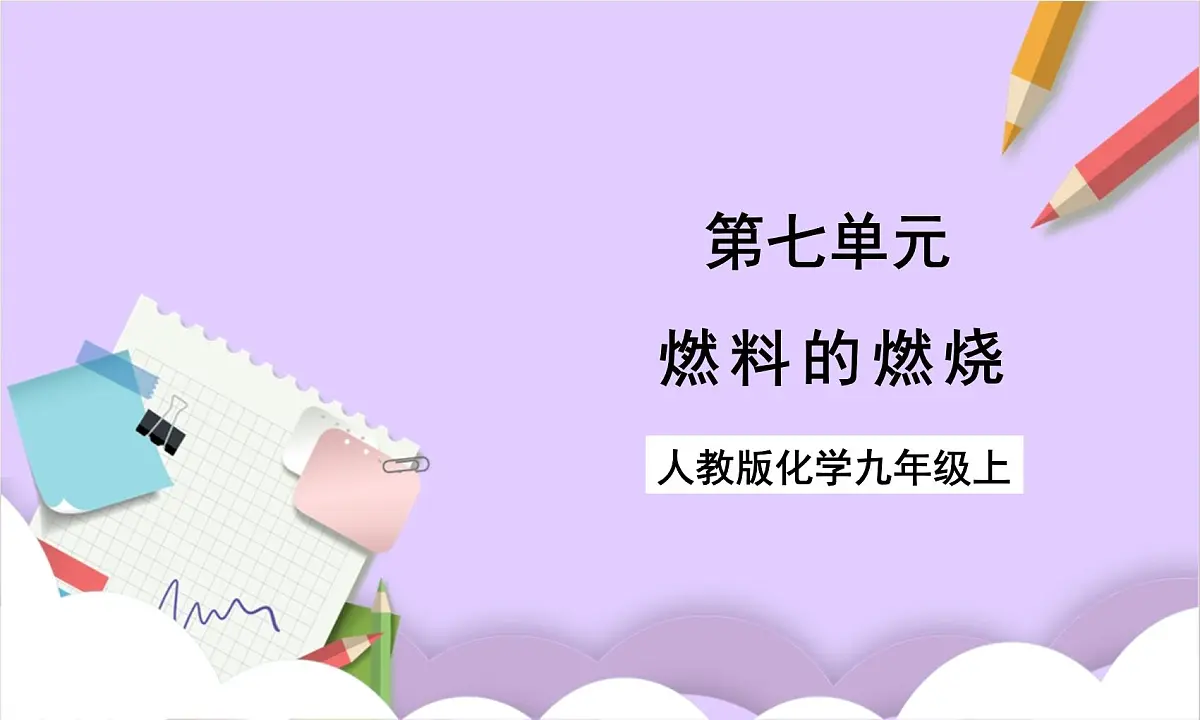 人教版(2024)化学九上 第七单元1.2《 燃料的燃烧》课件第1页