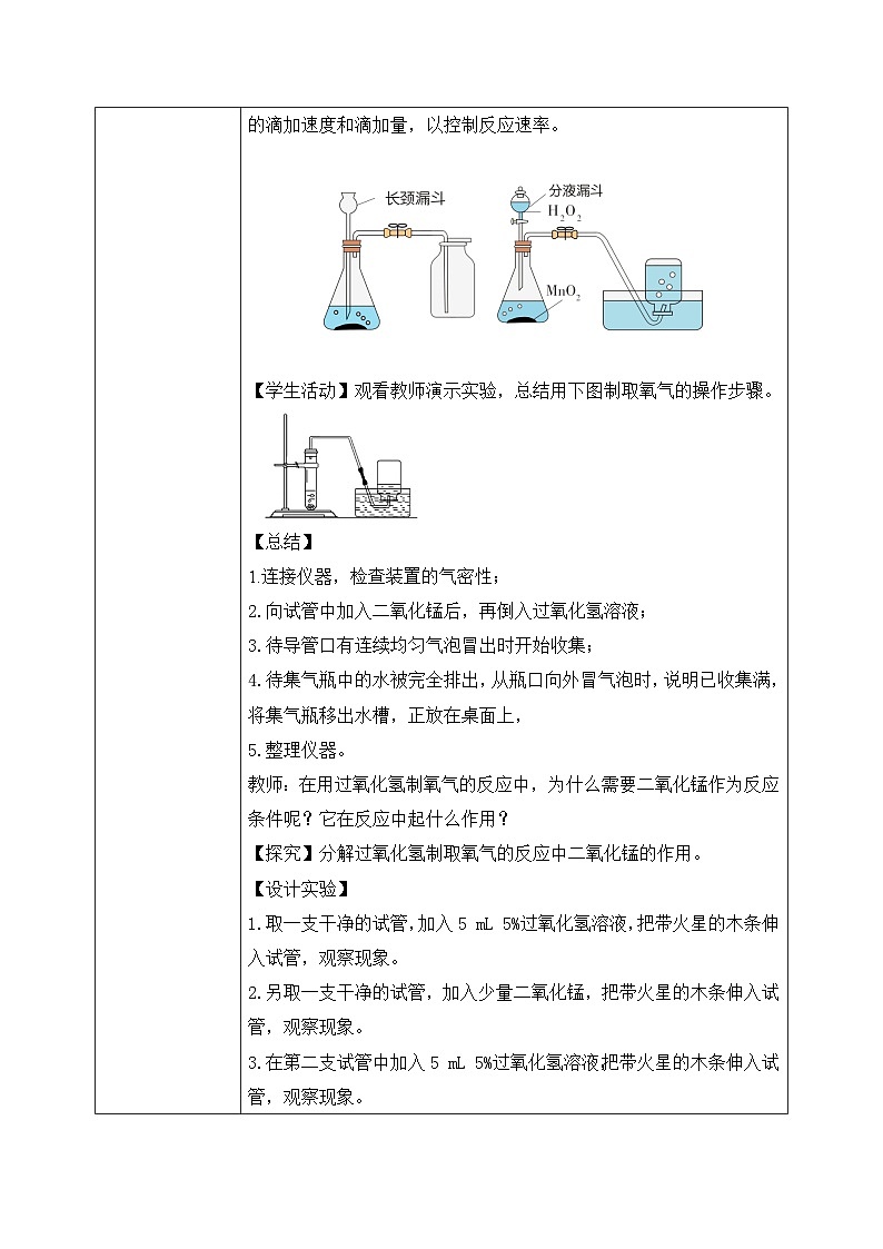 第二單元課題3 制取氧氣(2) 教學(xué)設(shè)計(jì)第3頁(yè)