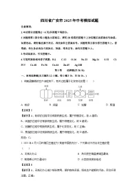 四川省广安市2025年中考模拟化学试卷（解析版）