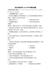 【化学】四川省自贡市2025年中考模拟试题（解析版）