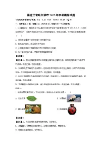 黑龙江省哈尔滨市2025年中考模拟化学试卷（解析版）