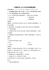 广西南宁市2025年中考化学模拟化学试卷（解析版）