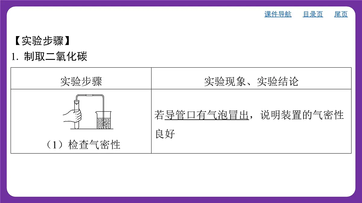 九年级上册化学人教版(2024) 第六单元实验活动3二氧化碳的实验室制取与性质课件第3页