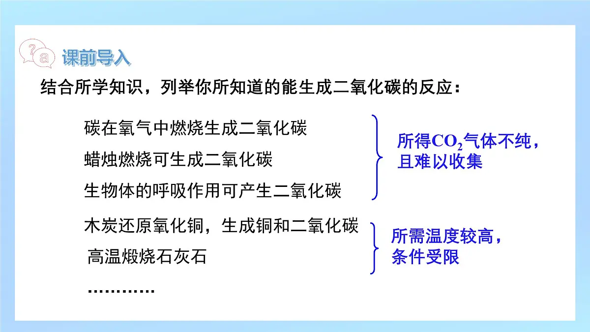 九年级上册化学人教版(2024) 课题3 二氧化碳的实验室制取(1) 课件第4页