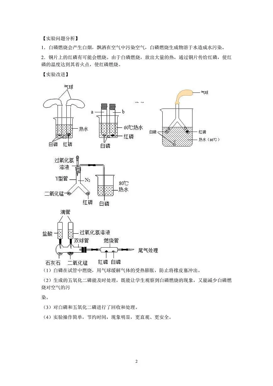 中考化学必考实验专练(08 探究燃烧的条件第2页