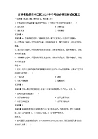 吉林省松原市宁江区2025年中考综合模拟测试三化学试卷（解析版）