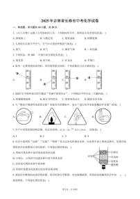 2025年吉林省长春市中考化学试卷（含解析）