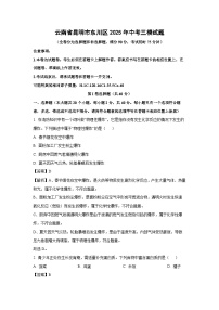 云南省昆明市东川区2025年中考三模化学试卷（解析版）