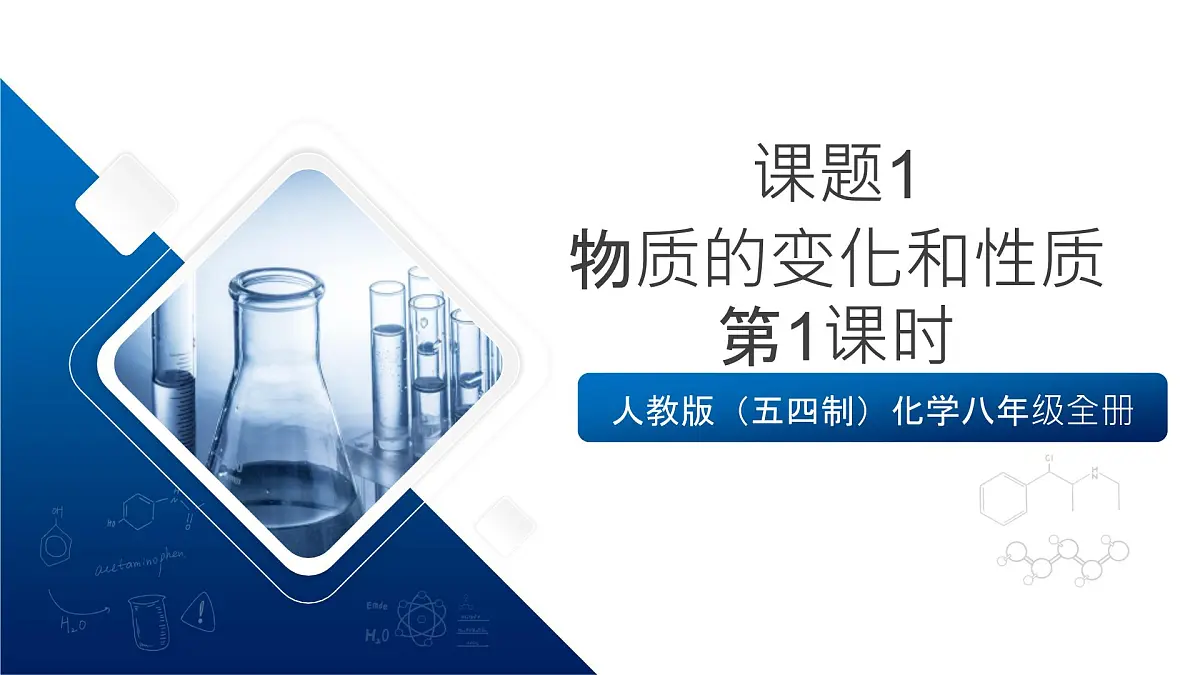 人教版(五四制)化学八年级全册课题1 《物质的变化和性质》 第1课时(同步课件)第1页