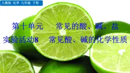 人教版化學(xué)2024九年級下冊 第10單元 實(shí)驗(yàn)活動8 常見酸、堿的化學(xué)性質(zhì) PPT課件